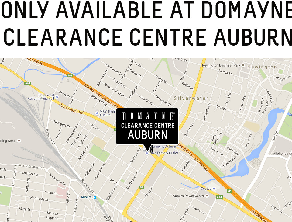 Only available at Domayne Clearance centre Auburn