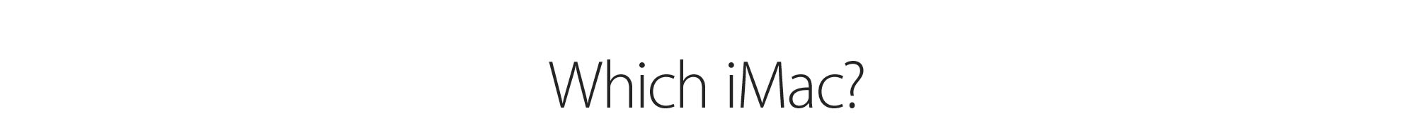 Which iMac